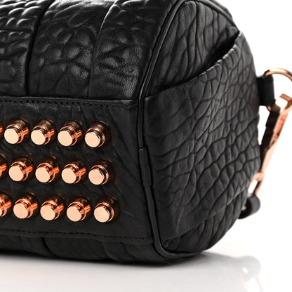 Alexander Wang Pebbled Lambskin Rockie Black Rose Gold Hardware 10 of 14
