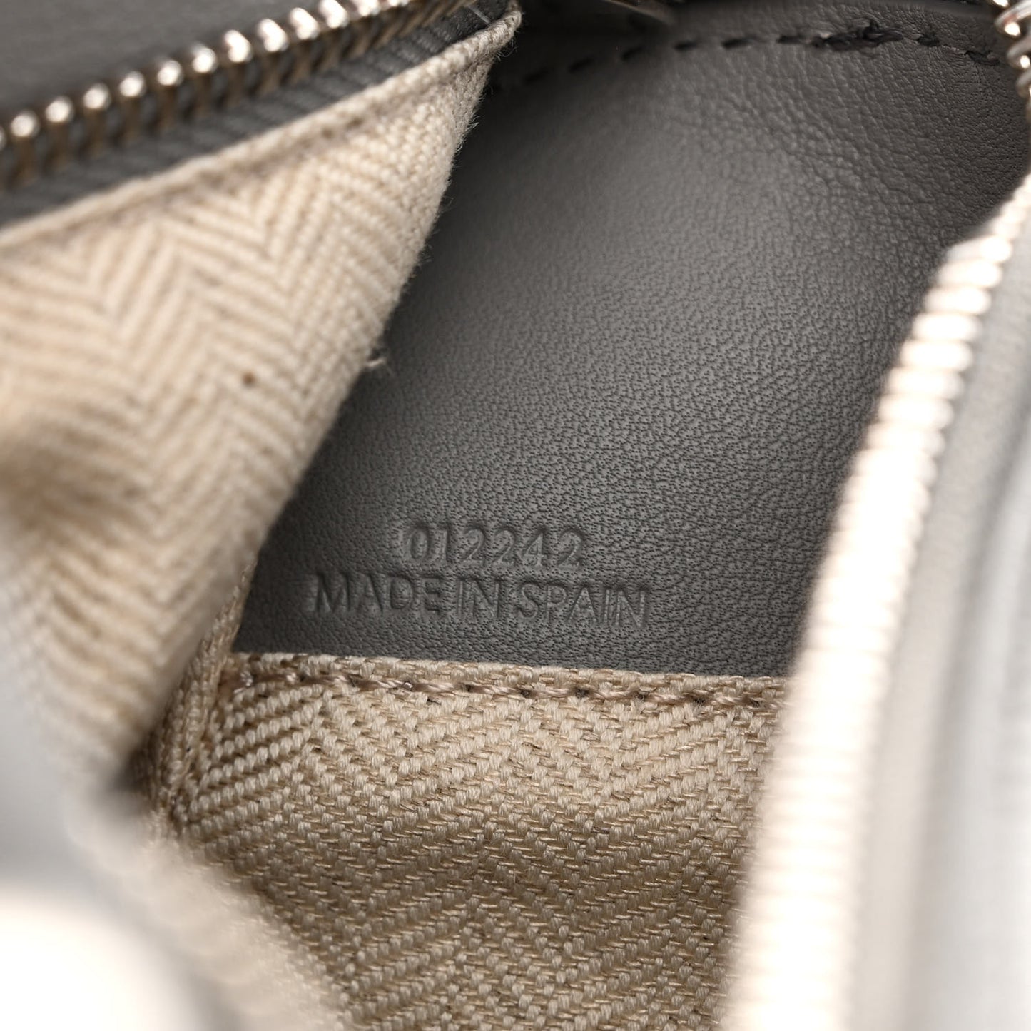 Soft Grained Calfskin Small Puzzle Bag Pearl Grey