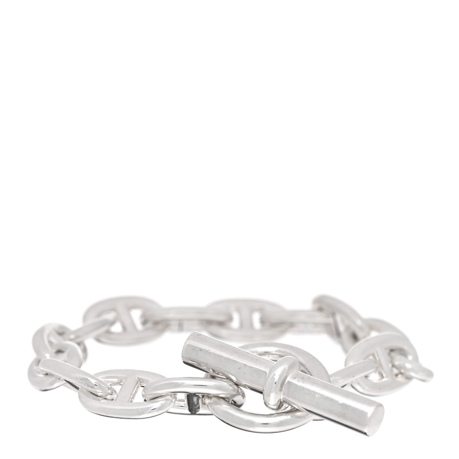 Hermes Sterling Silver MM Chaine D'Ancre Bracelet 2 of 4