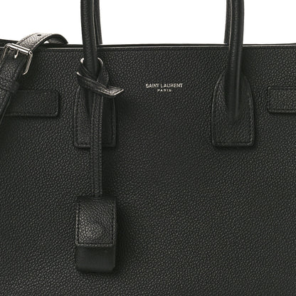 Saint Laurent Grained Calfskin Baby Sac De Jour Black 6 of 13