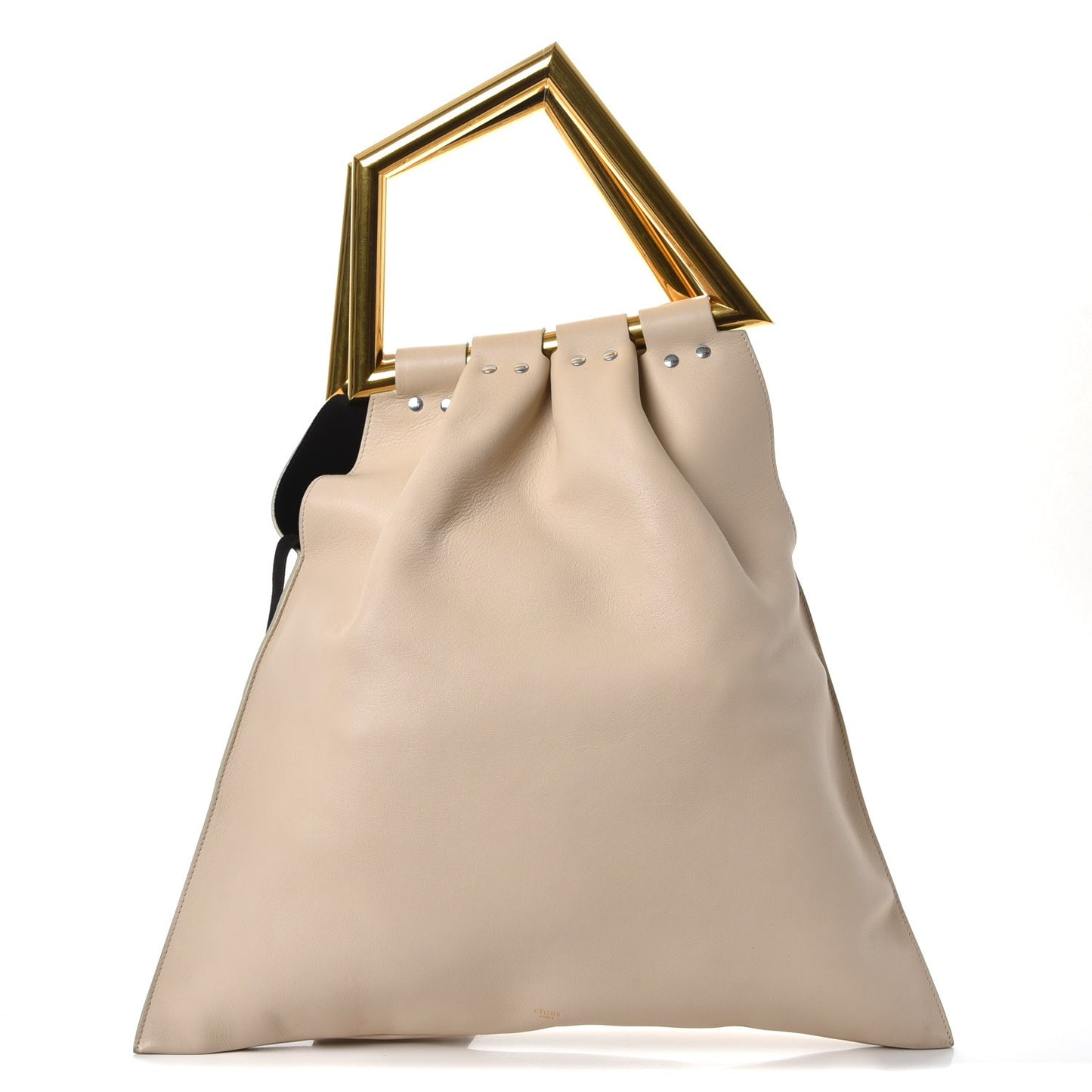 Calfskin Triangle Open Sac Cream
