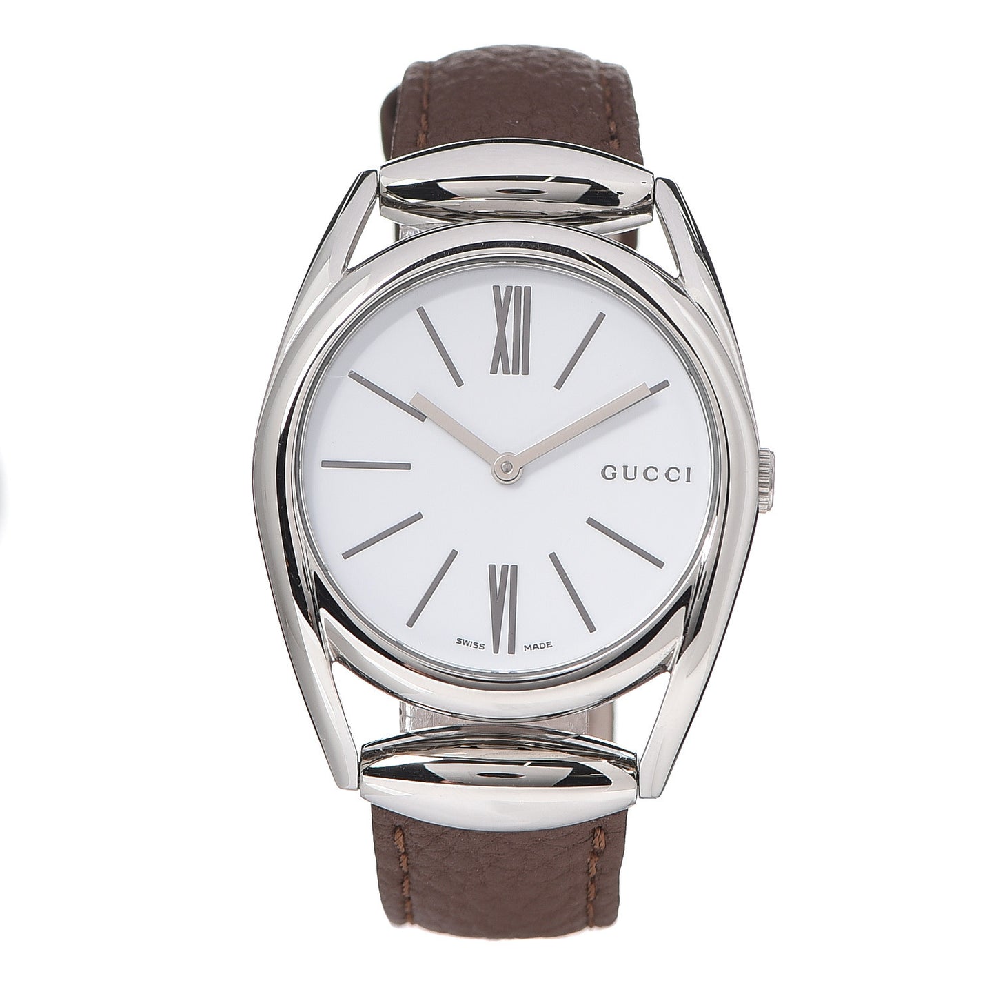 Stainless Steel Calfskin 34mm Horsebit Quartz Watch