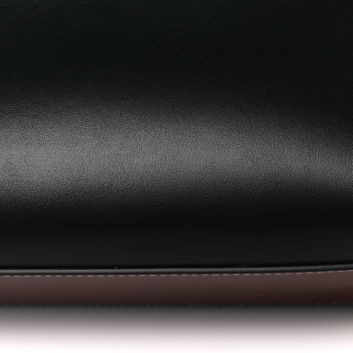 Calfskin Vintage Check Mini Two Handle Title Bag Black