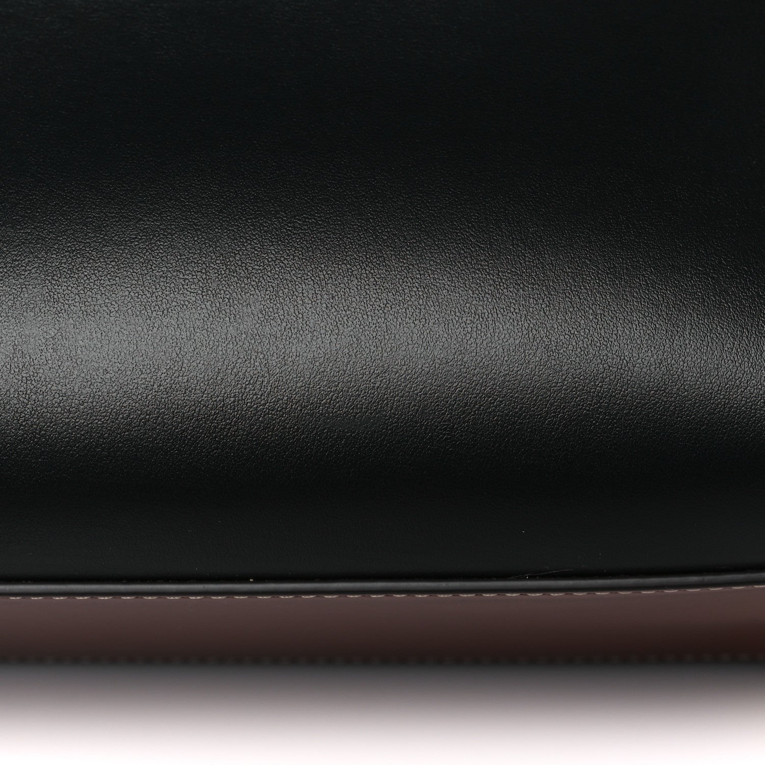 Burberry Calfskin Vintage Check Mini Two Handle Title Bag Black 10 of 10