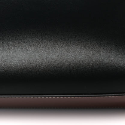 Burberry Calfskin Vintage Check Mini Two Handle Title Bag Black 10 of 10