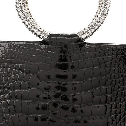 Judith Leiber Alligator Crystal Evening Bag Black 8 of 10