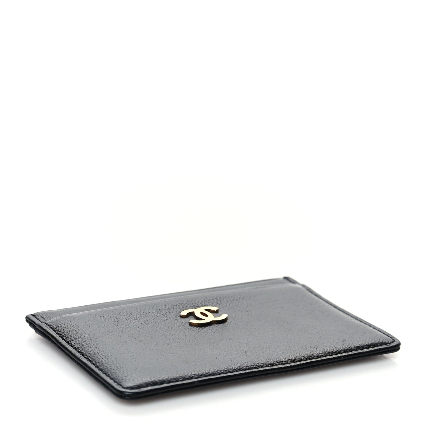 Goatskin CC Card Holder Black