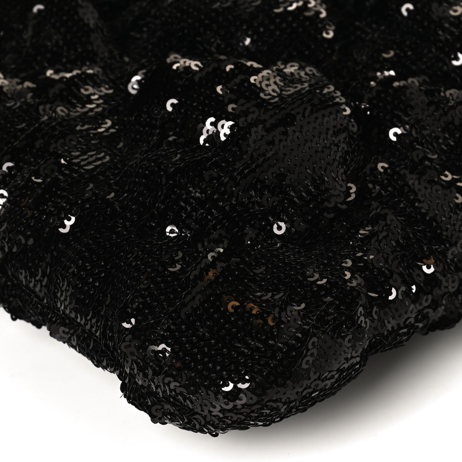 Chanel Sequins Quilted Large Chanel 19 Pouch Black 10 of 12
