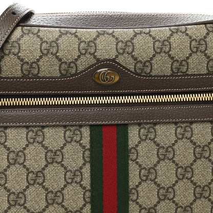 Gucci GG Supreme Monogram Web Small Ophidia Shoulder Bag Brown 8 of 11