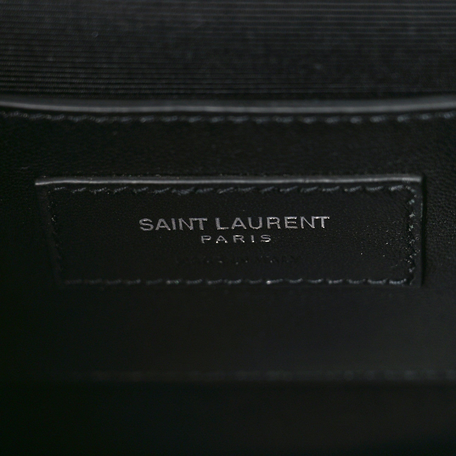 Saint Laurent Grain De Poudre Textured Mixed Matelasse Triquilt Medium Monogram Satchel Deep Marine 6 of 8