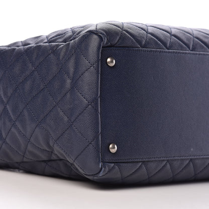Chanel Caviar Quilted Large Coco Handle Shopping Tote Navy 8 of 10