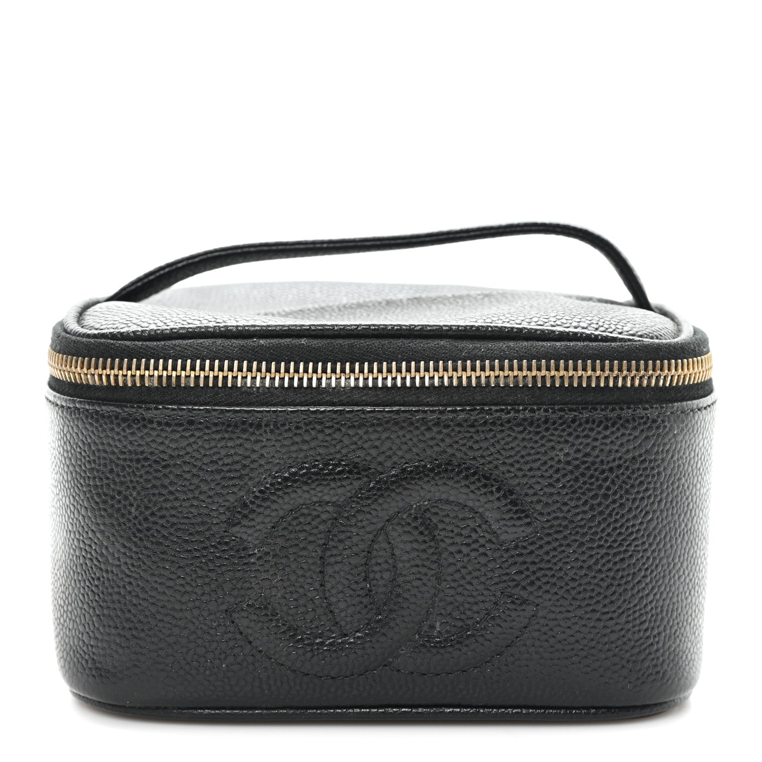 Chanel Caviar CC Vanity Cosmetic Case Black 1 of 8