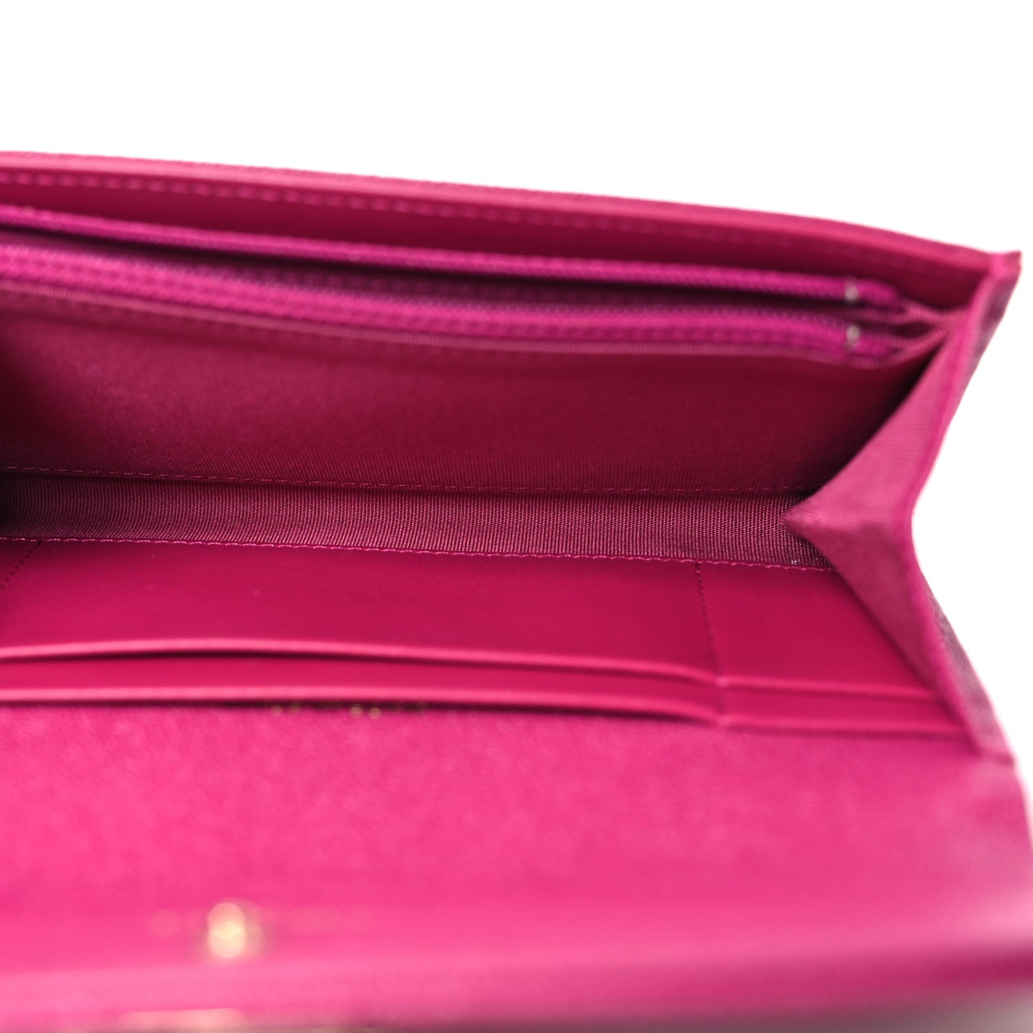 Chanel Caviar Quilted Medium Boy Flap Wallet Fuchsia 5 of 12