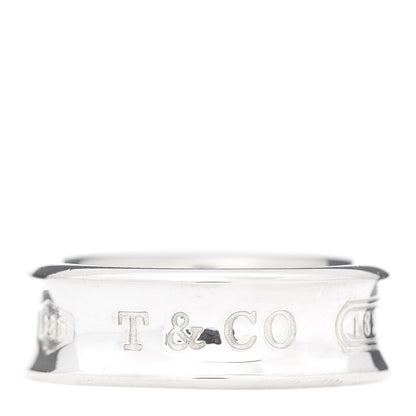 Tiffany Sterling Silver 1837 Band Ring 54 7 1 of 4