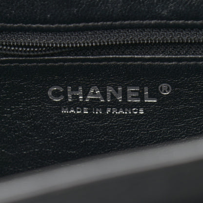 Chanel Lambskin Quilted CC Small Accordion Shopping Bag Black 5 of 10
