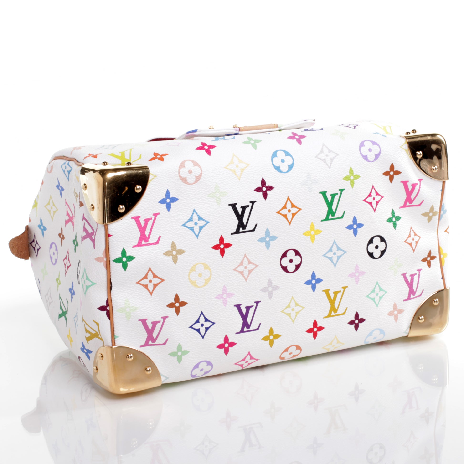 Louis Vuitton Monogram Multicolor Speedy 30 White 5 of 8