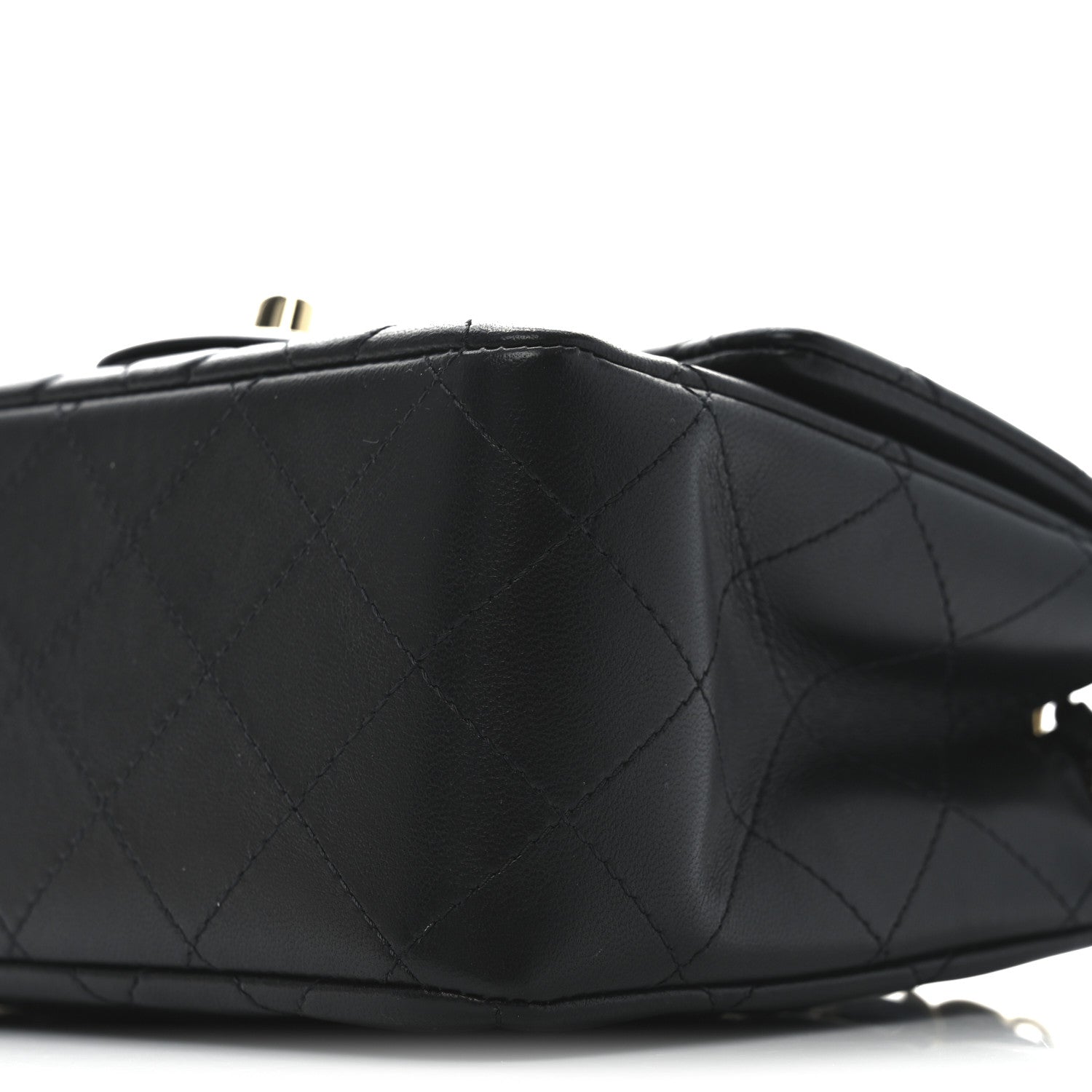 Chanel Lambskin Quilted Mini Square Flap Black 10 of 11