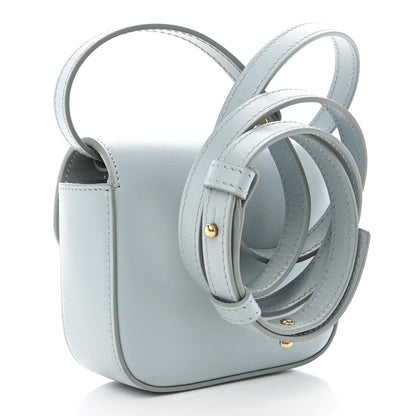 Celine Shiny Calfskin Mini Triomphe Soft Blue 3 of 12