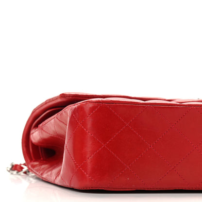 Chanel Lambskin Quilted Medium Double Flap Red 9 of 10
