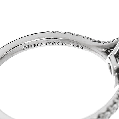Tiffany Platinum Diamond .37ct Soleste Cushion Cut Double Halo Engagement Ring 52 6 5 of 6