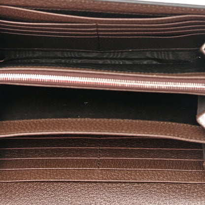 Gucci Monogram Jumbo GG Textured Dollar Calfskin Mini Dionysus Chain Wallet Camel Ebony New Acero 5 of 15