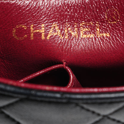 Chanel Lambskin Mini Single Flap Bag Black 9 of 11
