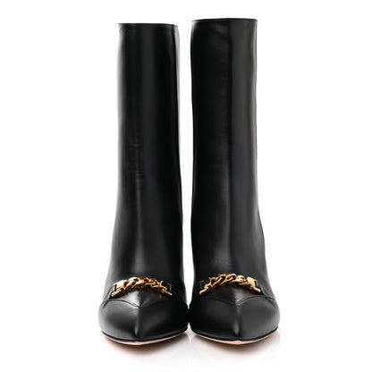 Gucci Nappa Mid Ankle Boots 38.5 Black 2 of 9