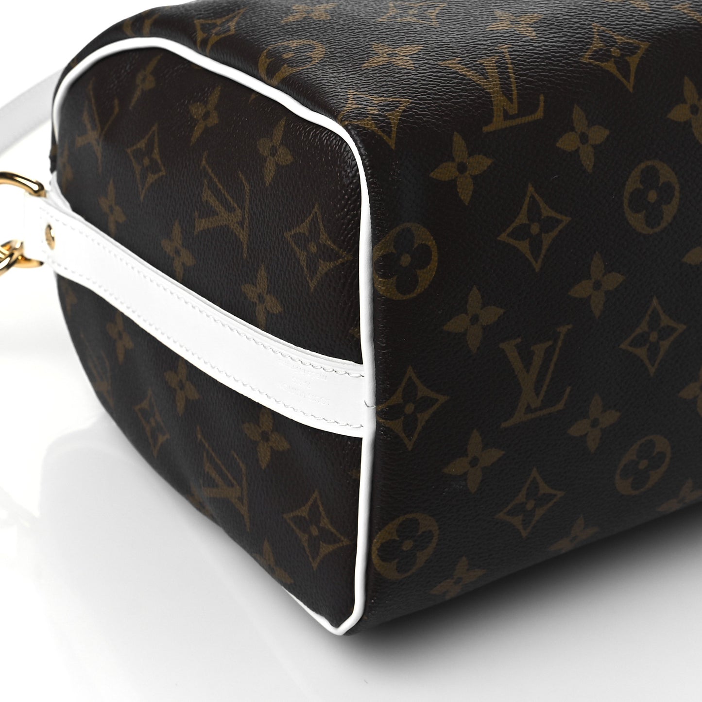 Monogram LV Match Speedy Bandouliere 25 White
