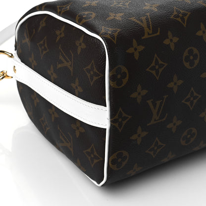 Louis Vuitton Monogram LV Match Speedy Bandouliere 25 White 8 of 10