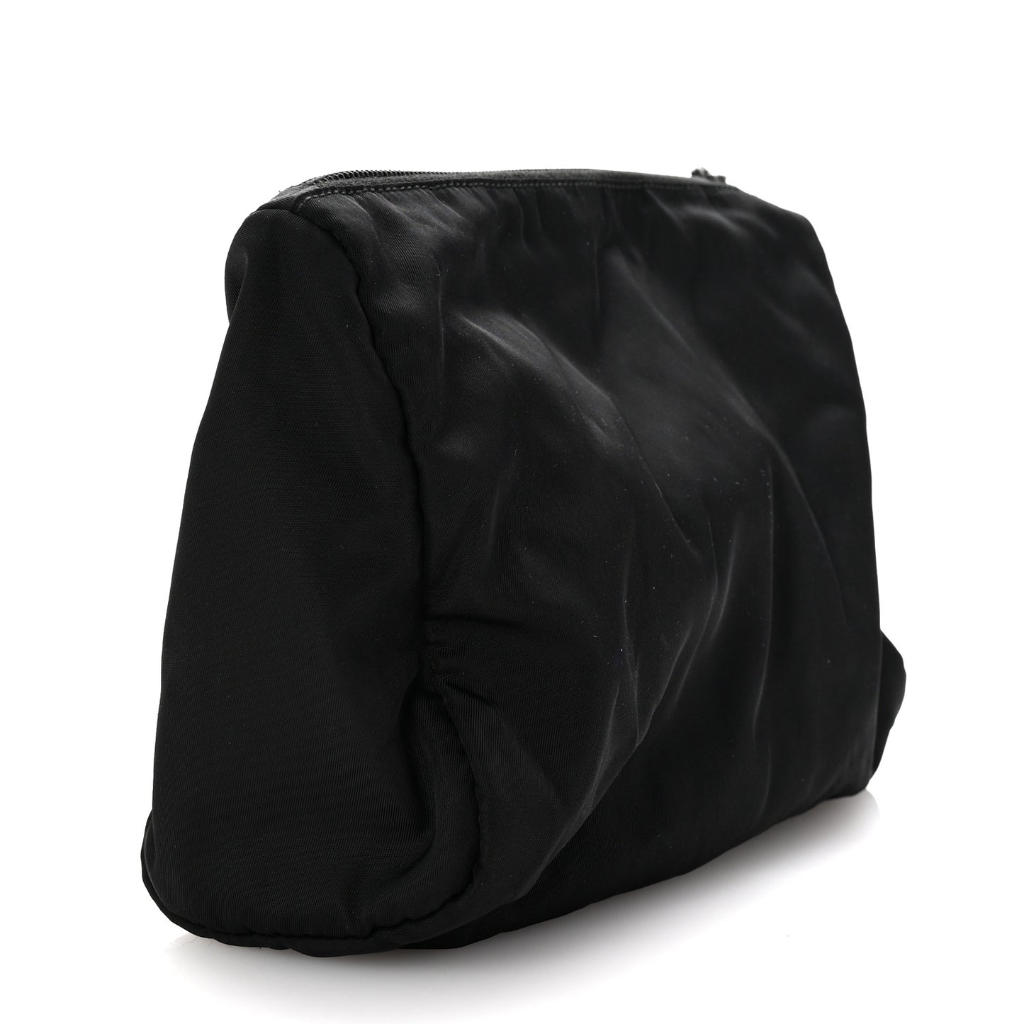 Nylon Tessuto Cosmetic Pouch Black