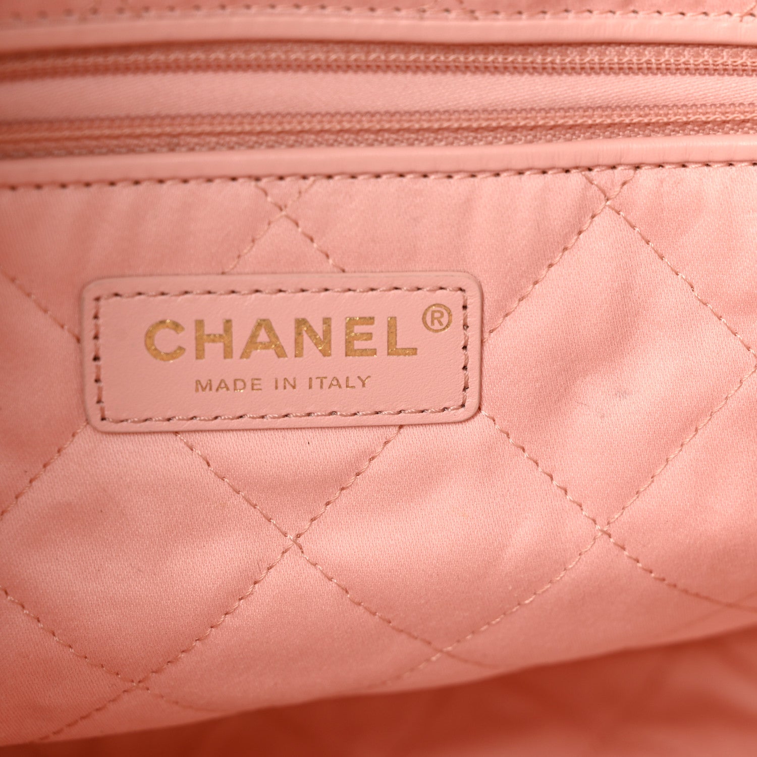 Chanel Shiny Calfskin Quilted Small Chanel 22 Light Pink 12 of 17