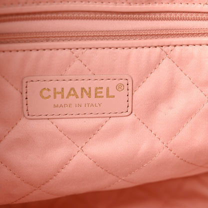 Chanel Shiny Calfskin Quilted Small Chanel 22 Light Pink 12 of 17
