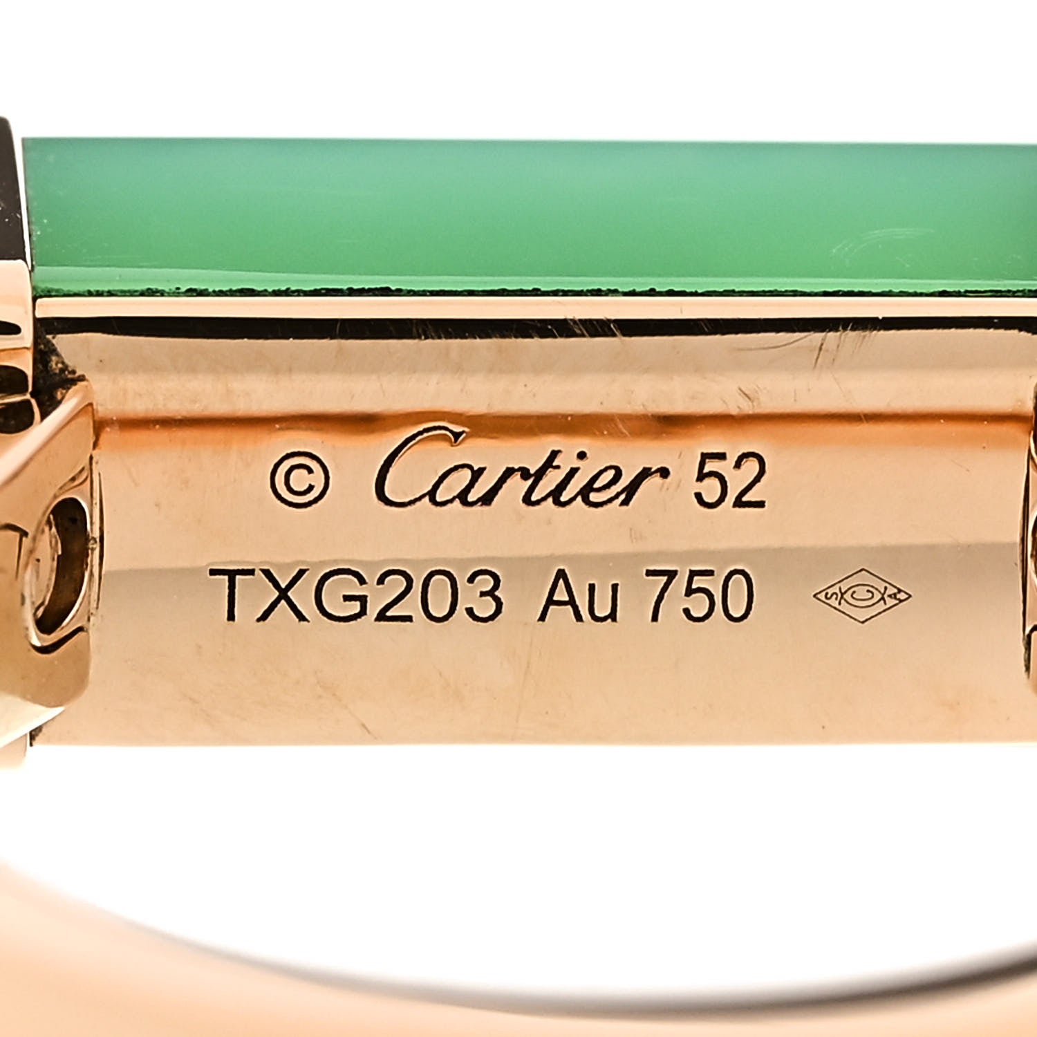 Cartier 18K Pink Gold Chrysoprase Amethyst Les Berlingots de Cartier Ring 52 6 5 of 6