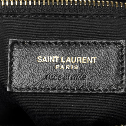 Saint Laurent Calfskin Y Quilted Monogram Large Loulou Chain Satchel Black 7 of 11