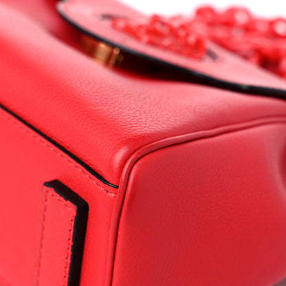 Versace Grained Calfskin Medium La Medusa Bag Red 8 of 17