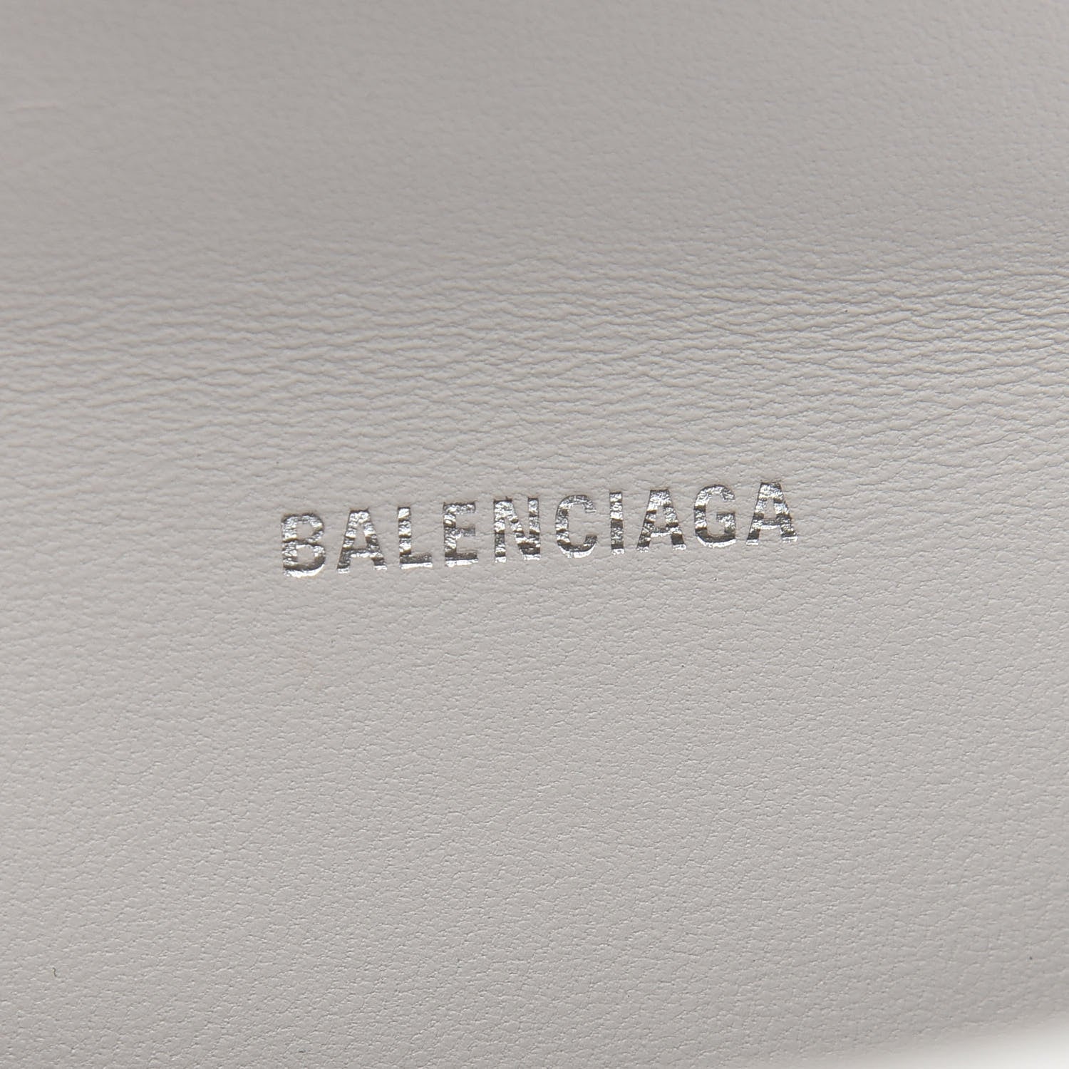 Balenciaga Shiny Calfskin Crocodile Embossed Hourglass Top Handle Bag XS White 6 of 10