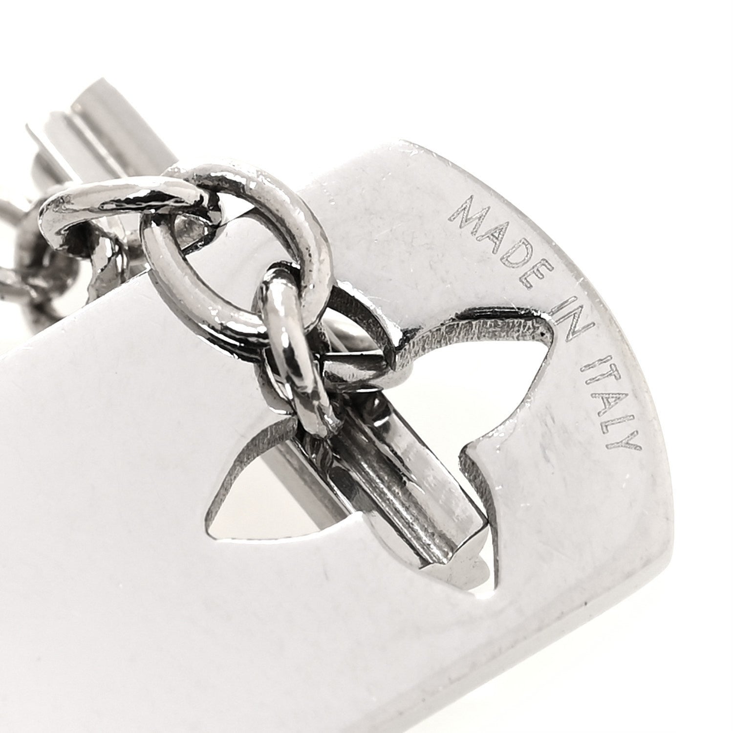 Louis Vuitton Monogram LV Double Chain Bracelet Silver 5 of 6