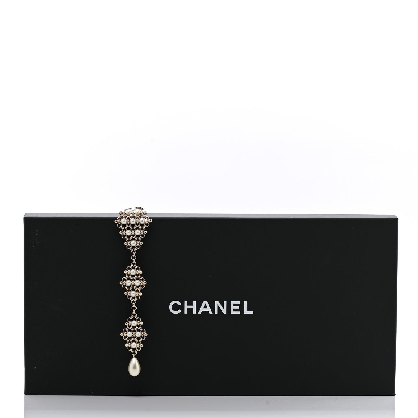 Pearl Monte-Carlo Nights CC Pendant Necklace Gold