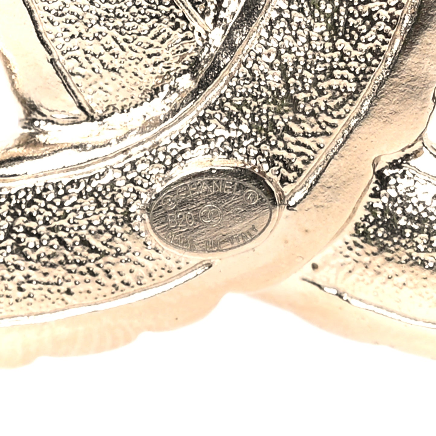 Pearl Crystal Queen of France CC Brooch Gold