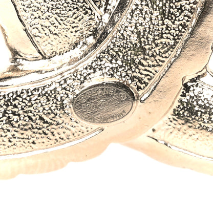 Chanel Pearl Crystal Queen of France CC Brooch Gold 3 of 4