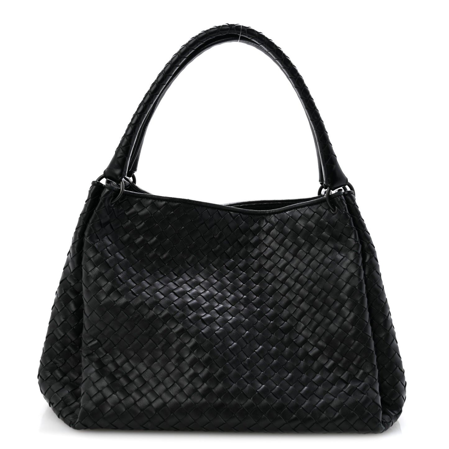 Nappa Intrecciato Parachute Bag Black