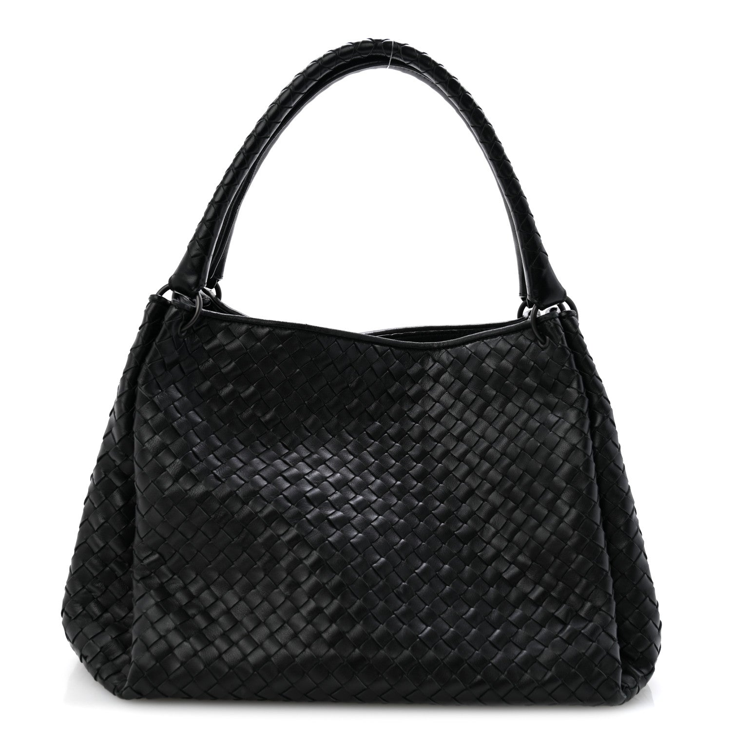 Bottega Veneta Nappa Intrecciato Parachute Bag Black 1 of 13