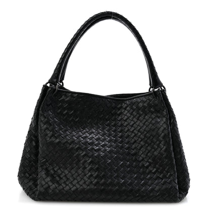 Bottega Veneta Nappa Intrecciato Parachute Bag Black 1 of 13