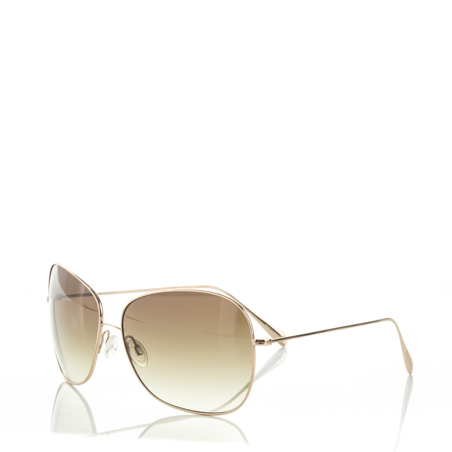 Titanium Elsie Aviator Sunglasses Gold