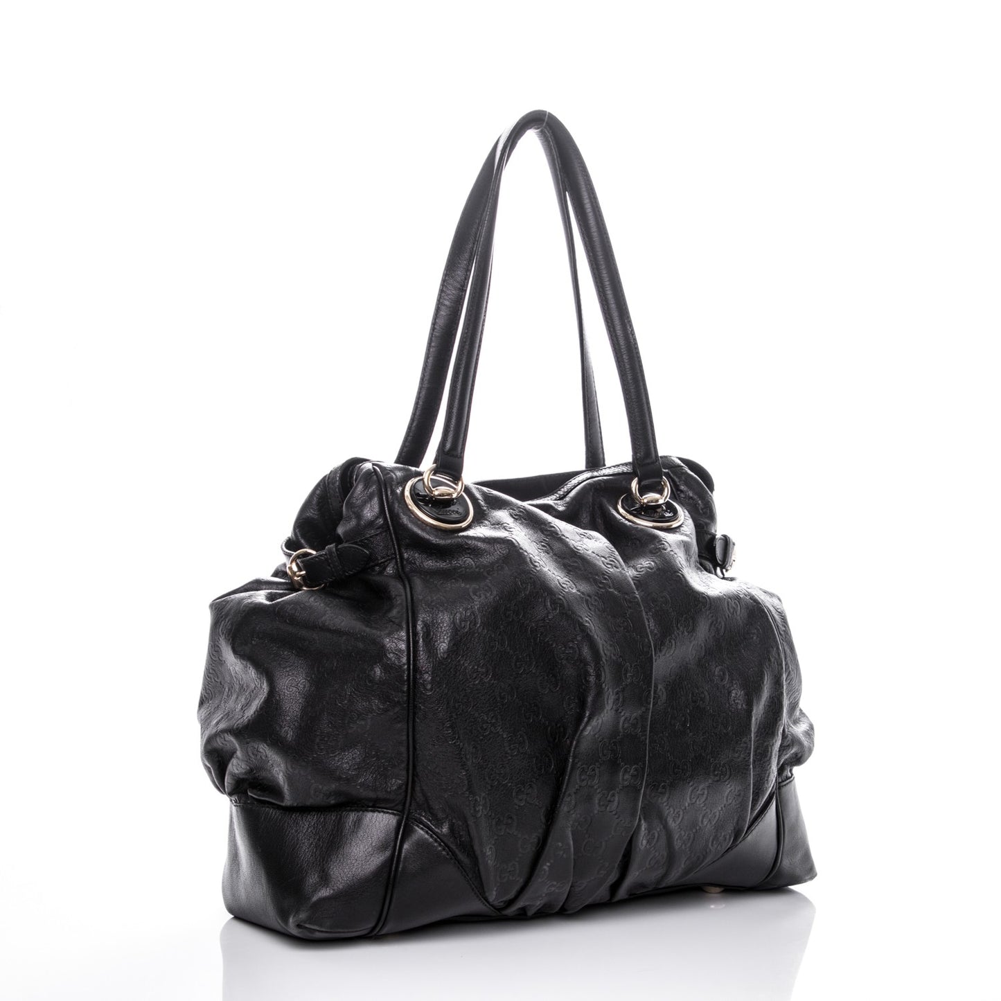 Guccissima Large Full Moon Tote Black