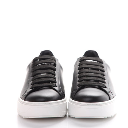 Louis Vuitton Calfskin Time Out Sneakers 37 Black 2 of 9