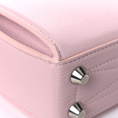 Alexander McQueen Calfskin Silk Scarf Box Shoulder Bag 16 Baby Pink Ivory 11 of 17