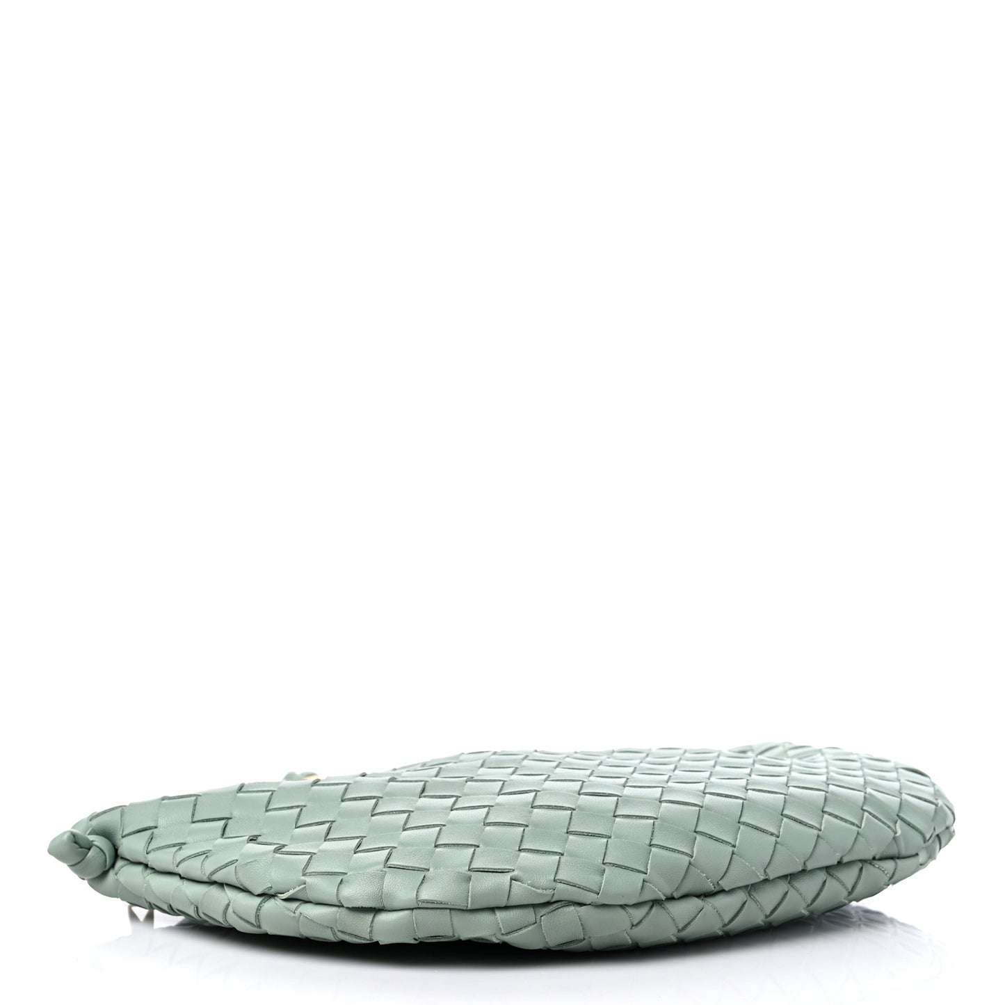 Nappa Intrecciato Small Turn Pouch Light Green