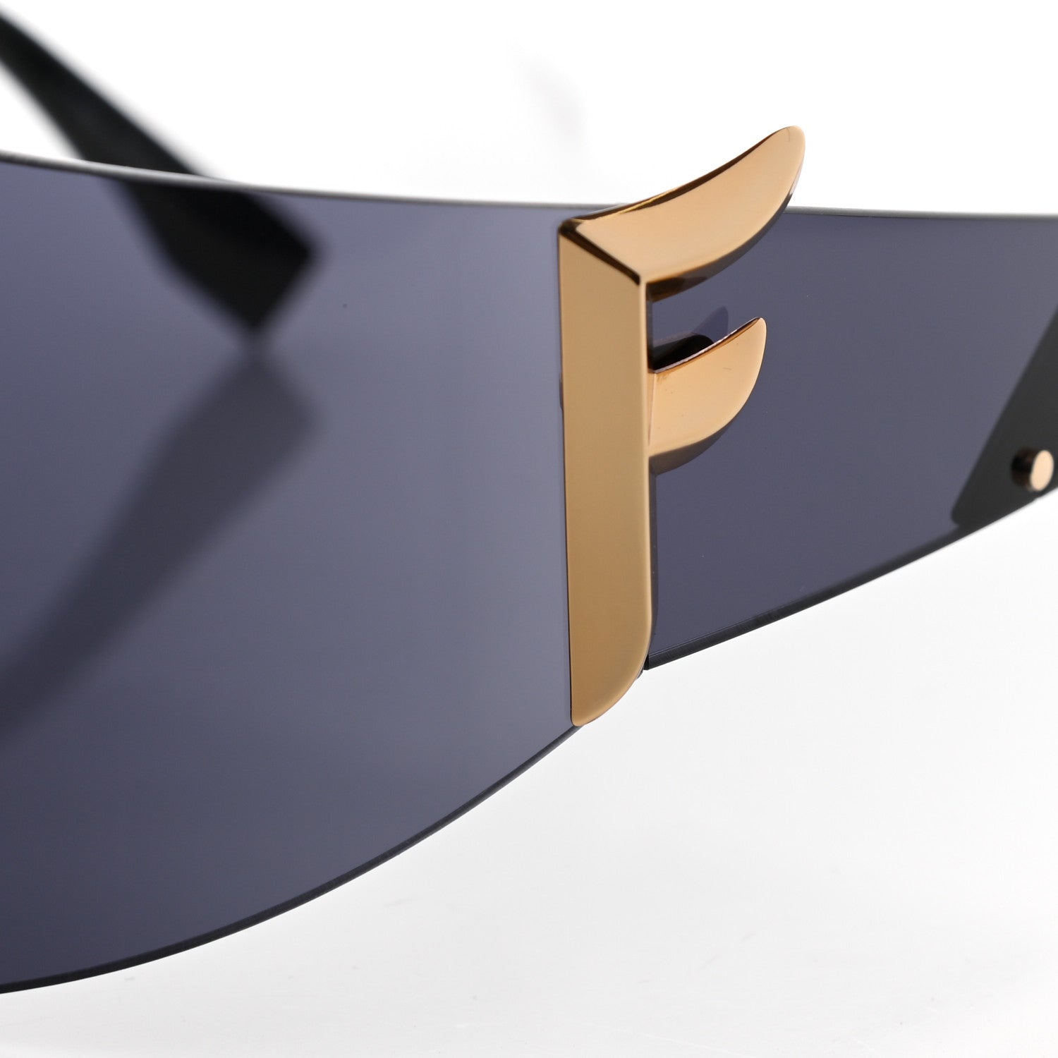 Fendi Mirrored FFreedom Shield Sunglasses FF 0382/S Black 8 of 8