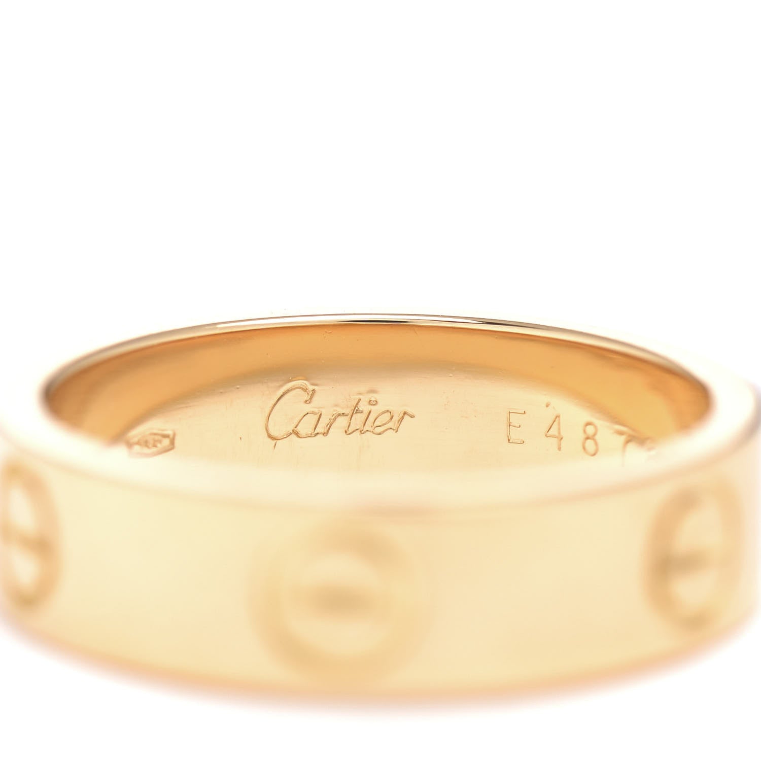 Cartier 18K Yellow Gold 5.5mm LOVE Ring 56 7.5 4 of 4
